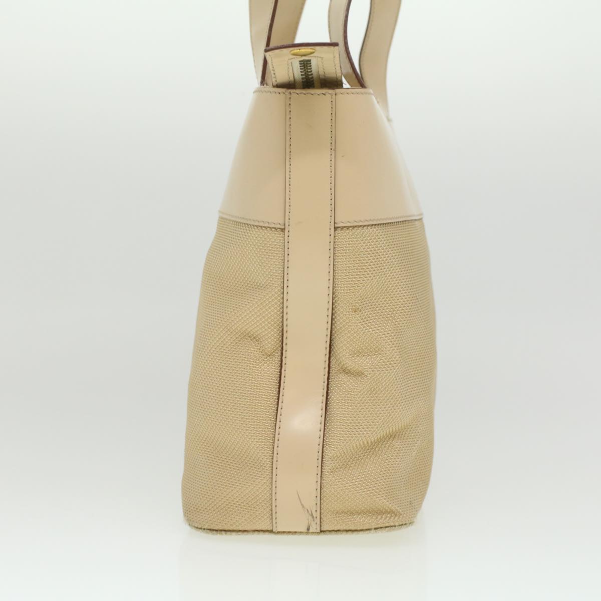 Luxury Shoulder Bag Enamel Nylon Beige