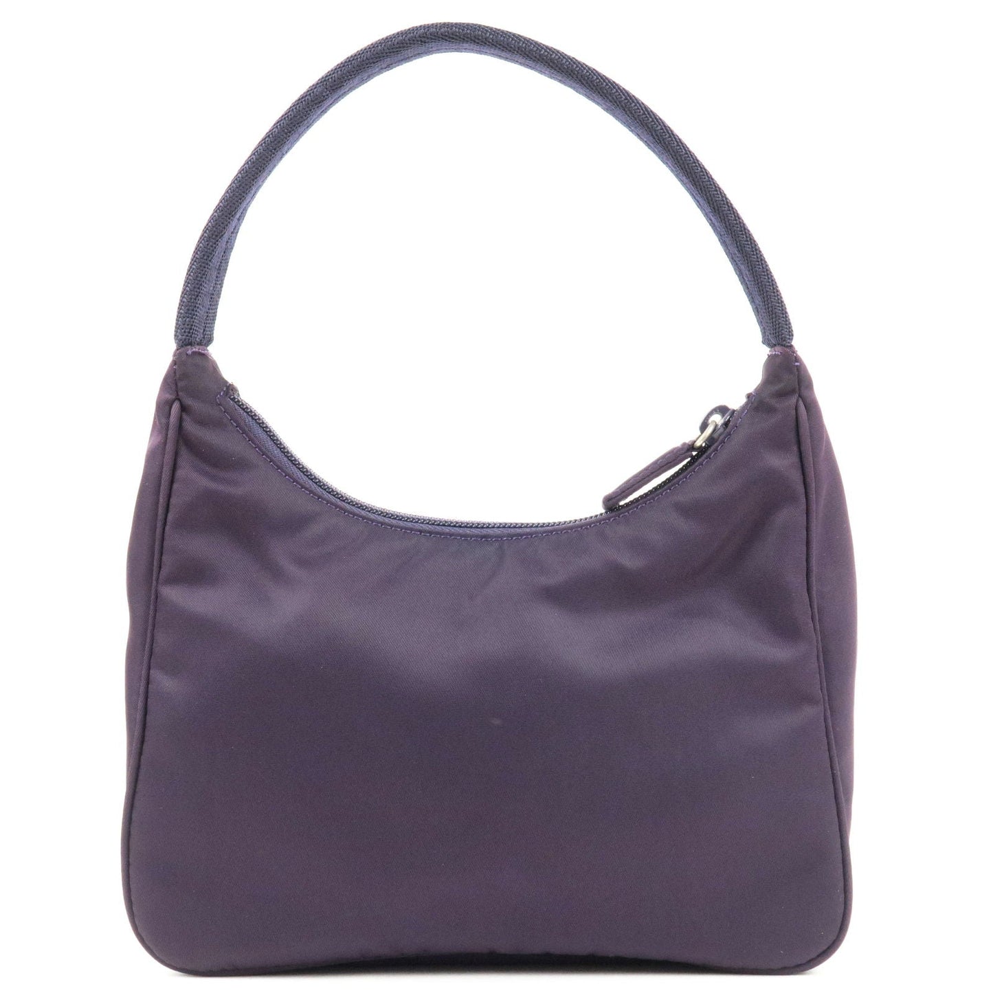 Prada Prada Logo Nylon Hand Bag Pouch Purse Purple Travel Bag