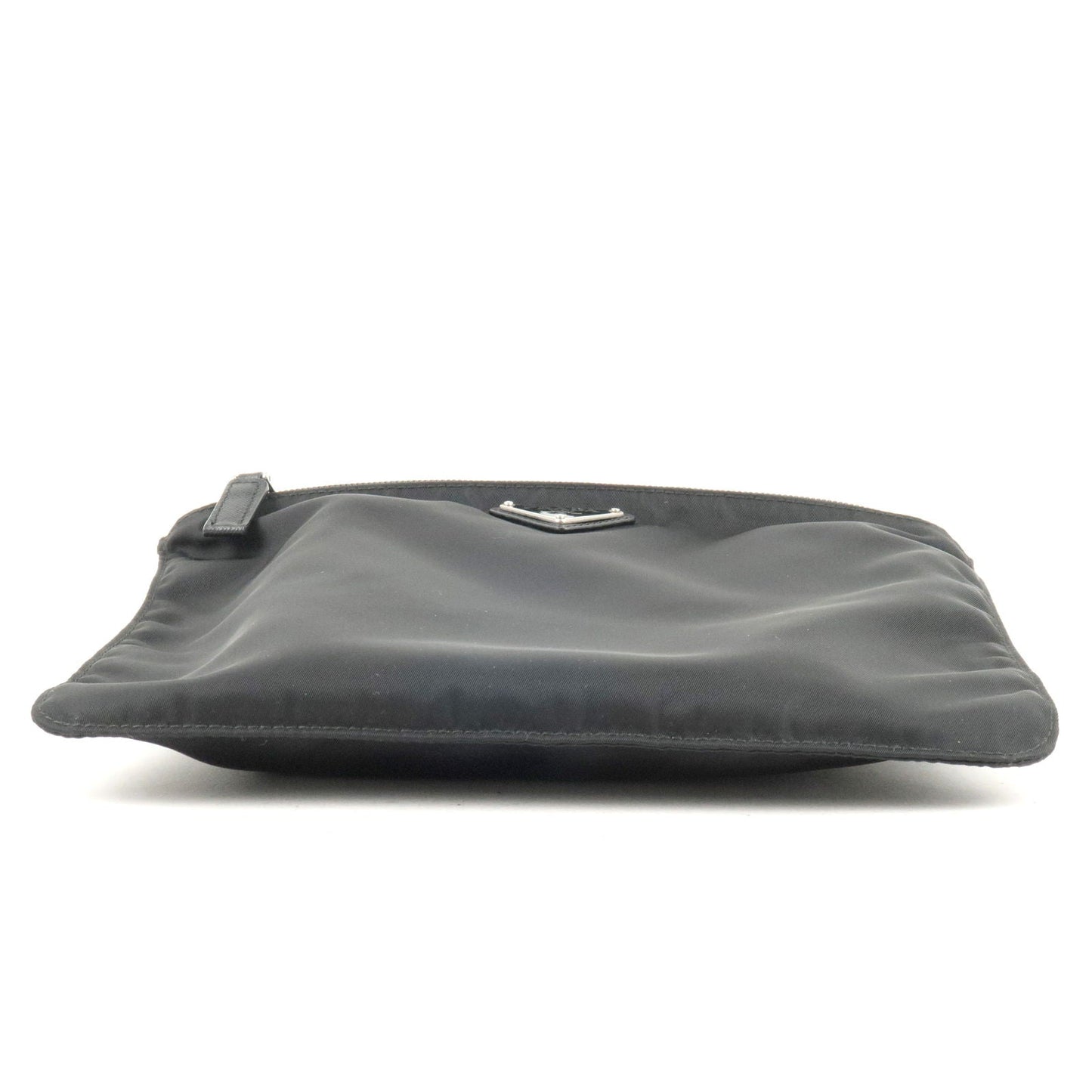 Prada Prada Logo Nylon Leather Shoulder Bag Nero Black Black 36489 18