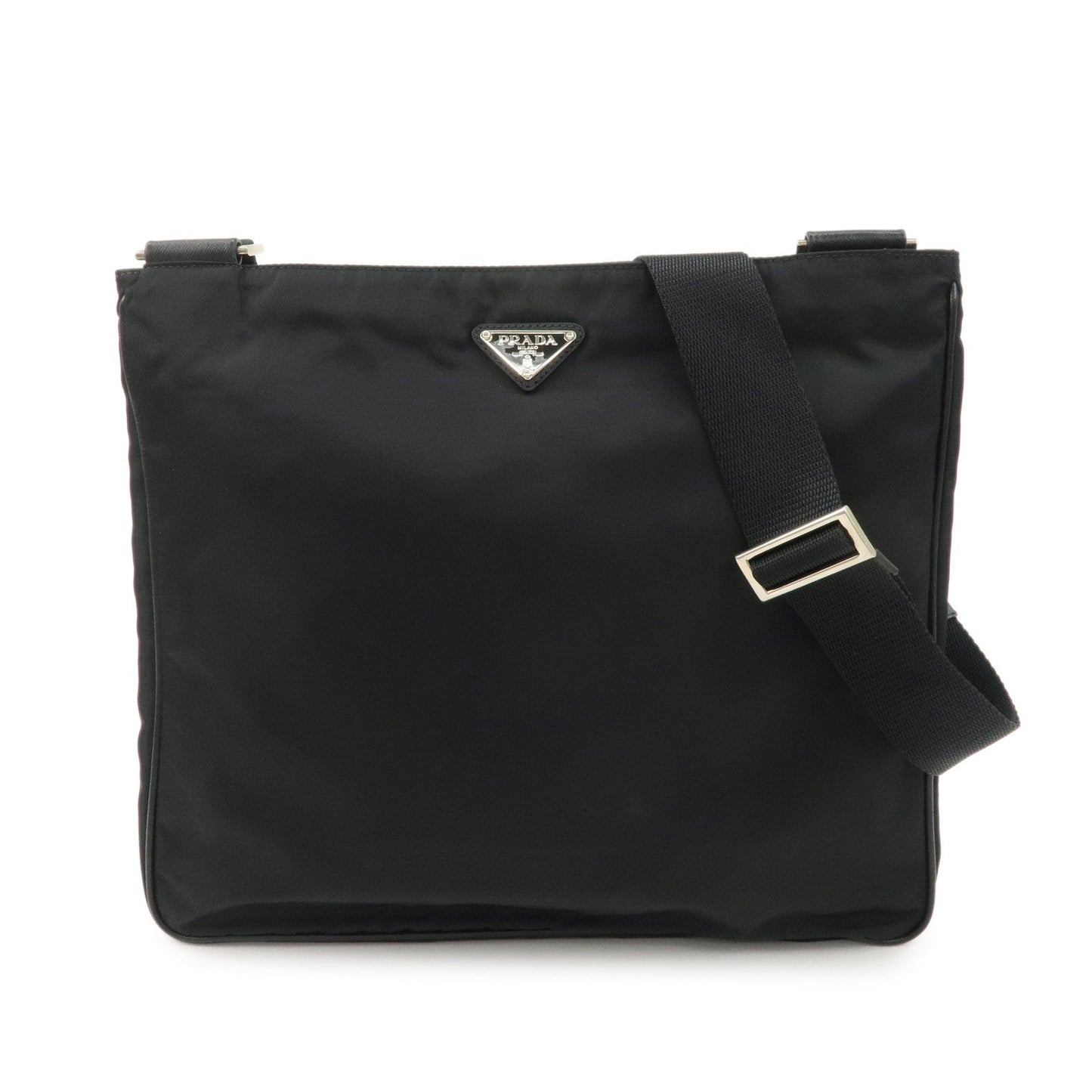Shoulder Bag Triangle d Leather Nylon Saffiano