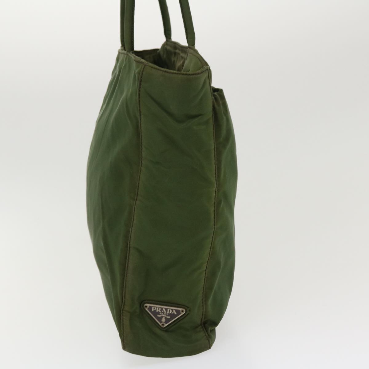Prada Hand Bag Nylon Green Travel Bag Nylon Green 38494