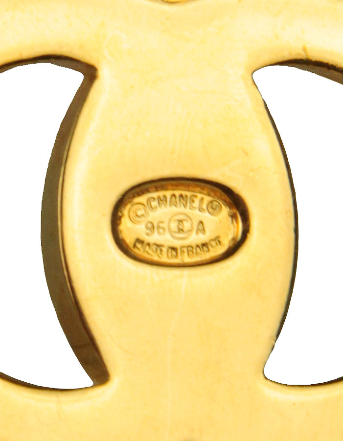 Chanel ' Goldtone CC Twistlock 22" Necklace