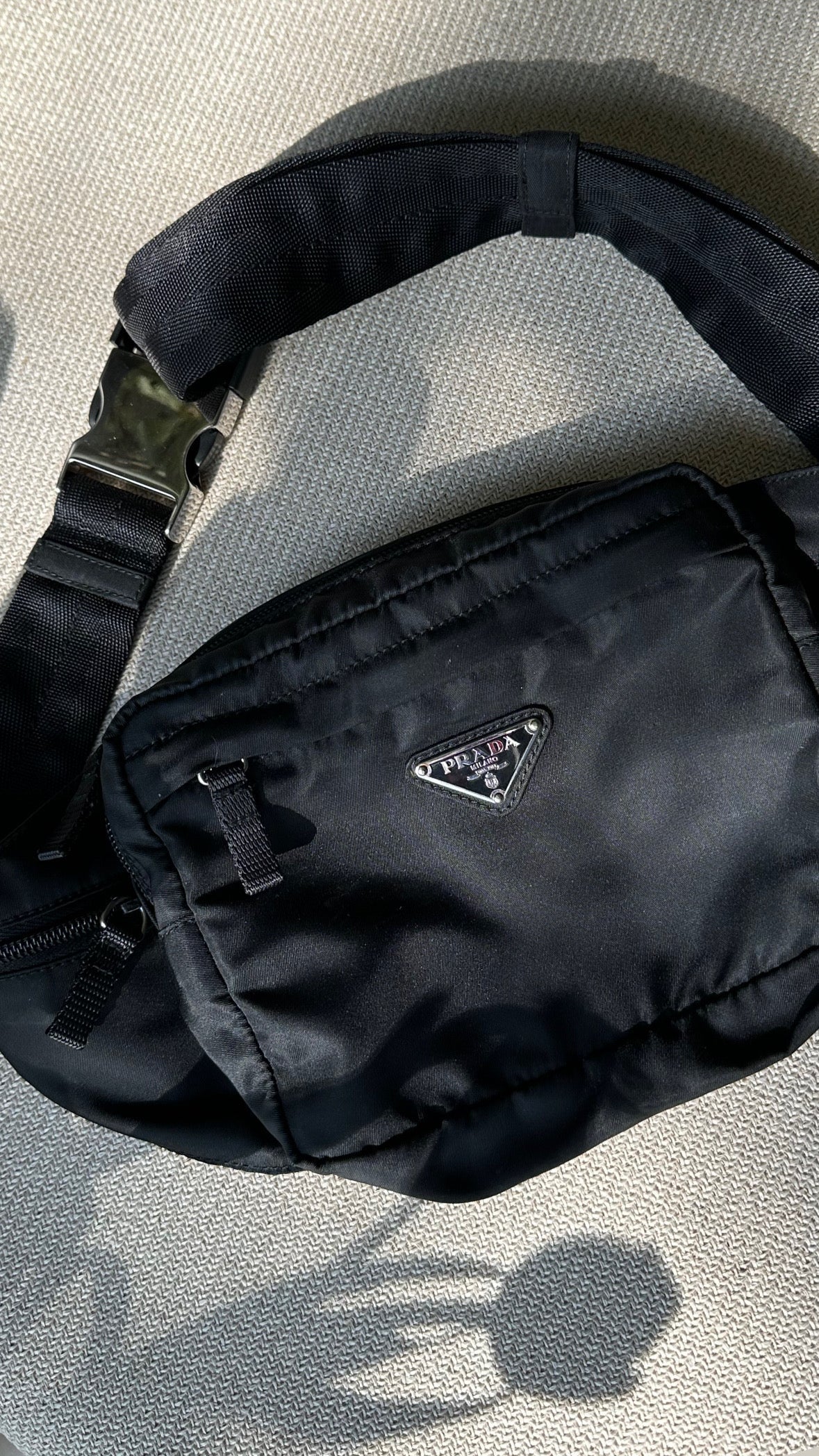 Prada Belt Bag Nylon Black
