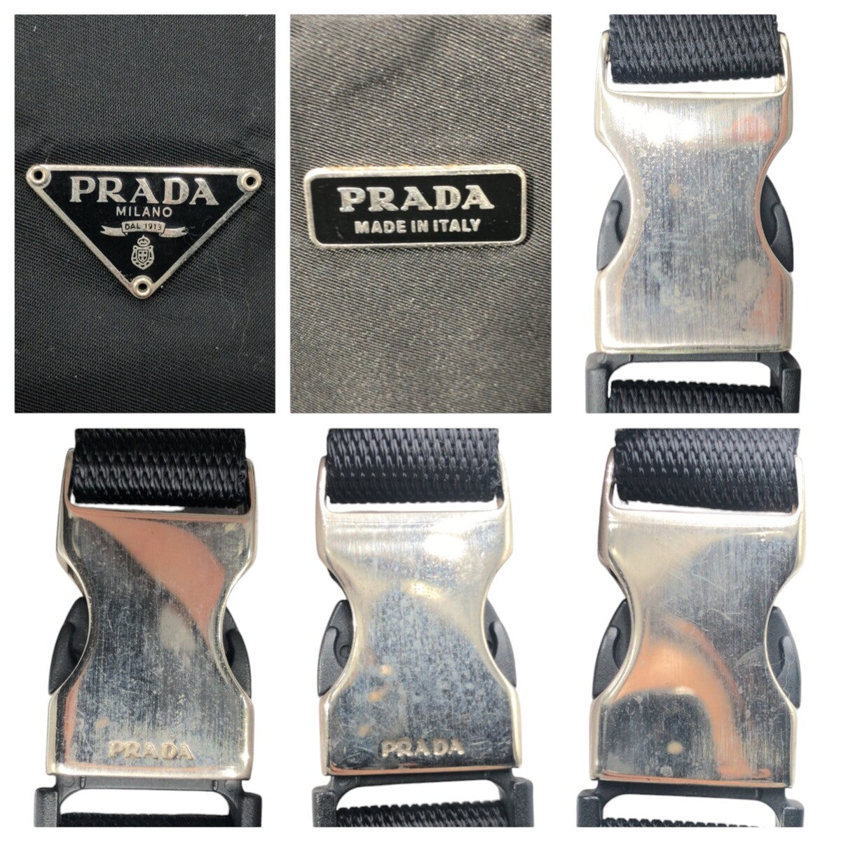 Prada Tessuto Triangle Shoulder Bag Nylon Logo Shoulder Bag 5