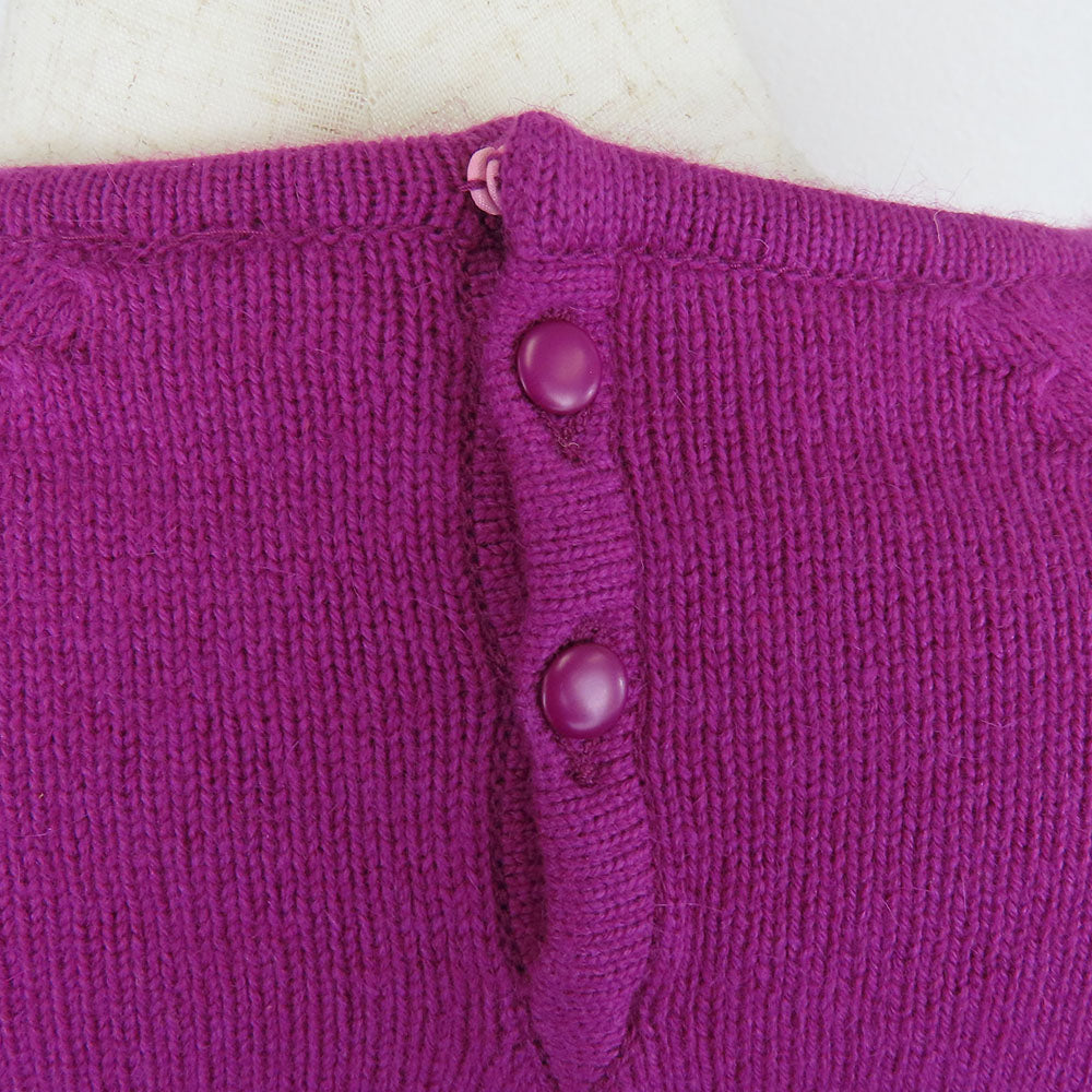 Dior Christian Sweater Wool, Silk, Purple Women M Nylon Travel Bag