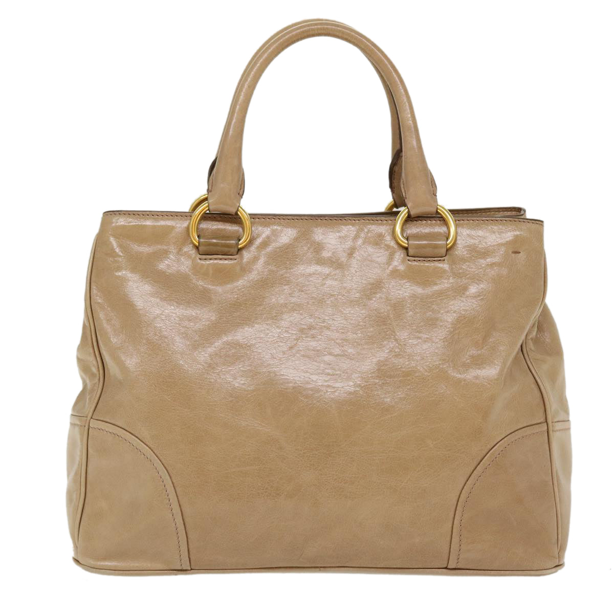 Prada Shoulder Bag 2Way Leather Brown