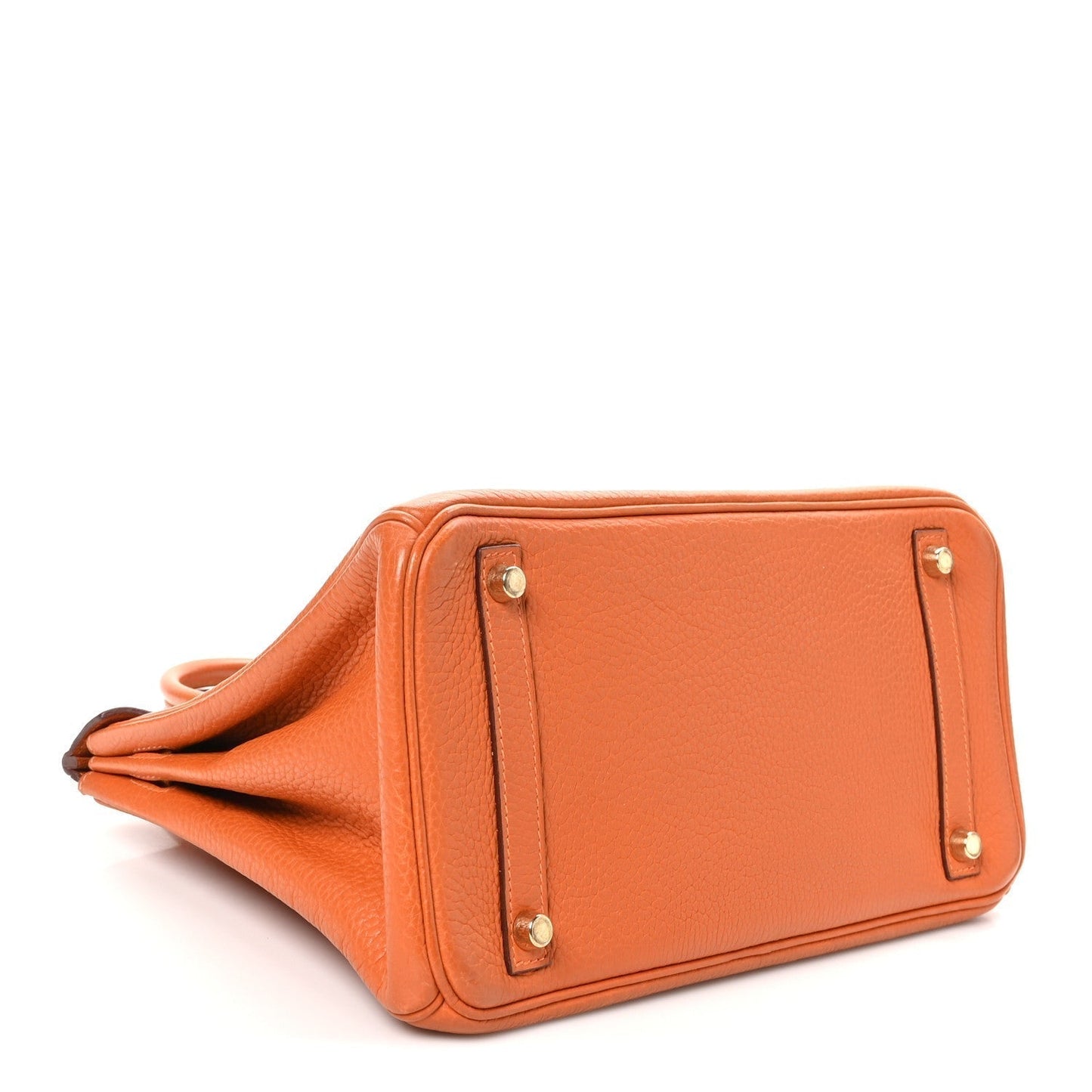 Hermes Taurillon Clemence Birkin Potiron Handbag Travel Bag