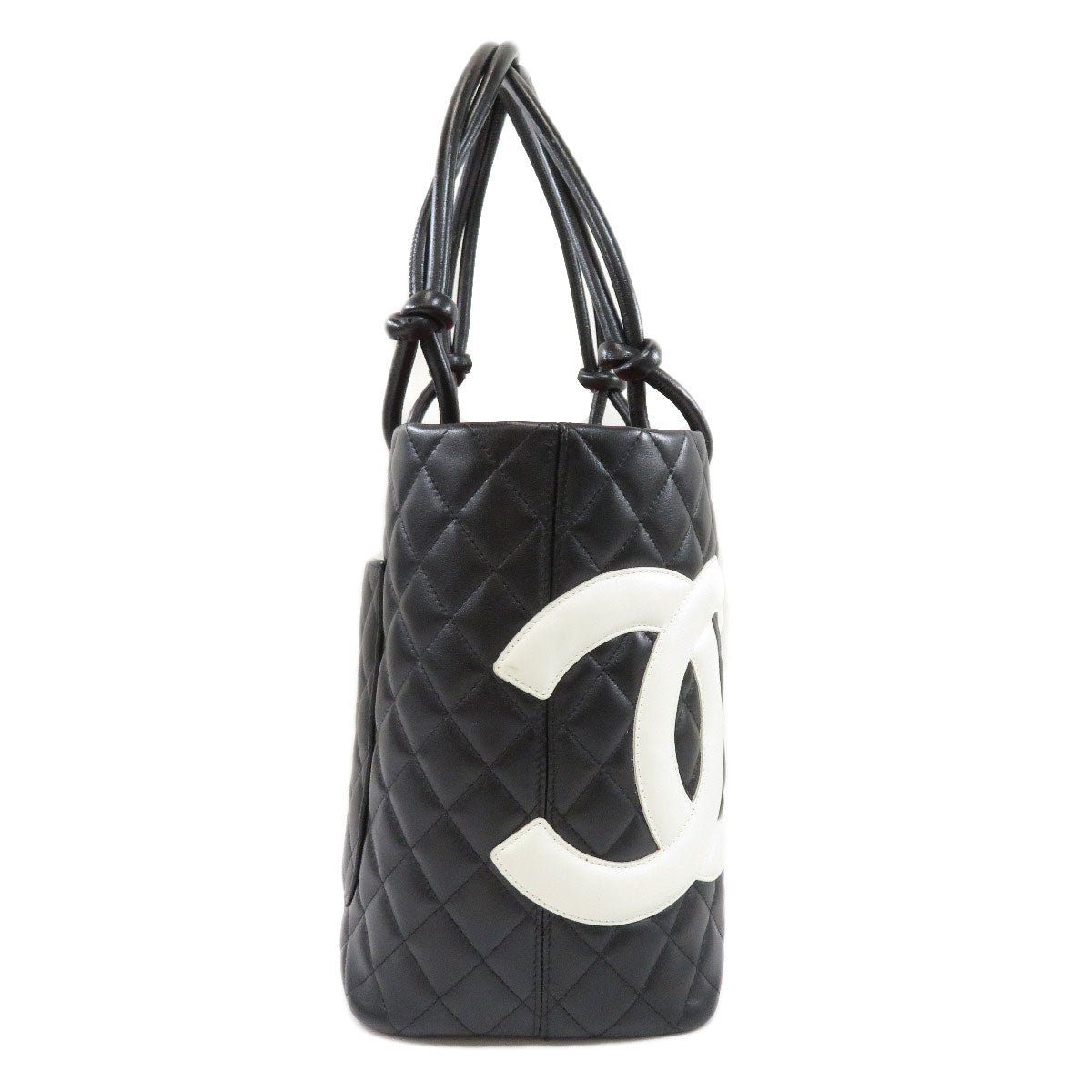 Chanel Cambon Line Tote Bag Calf Black