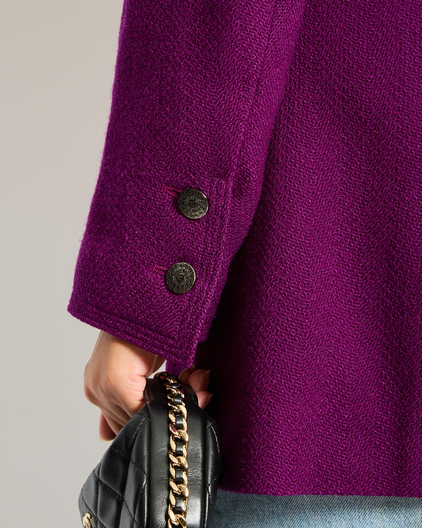 Chanel 97/A Fall Merlot Jacket Blazer Size FR 42 (UK 14)