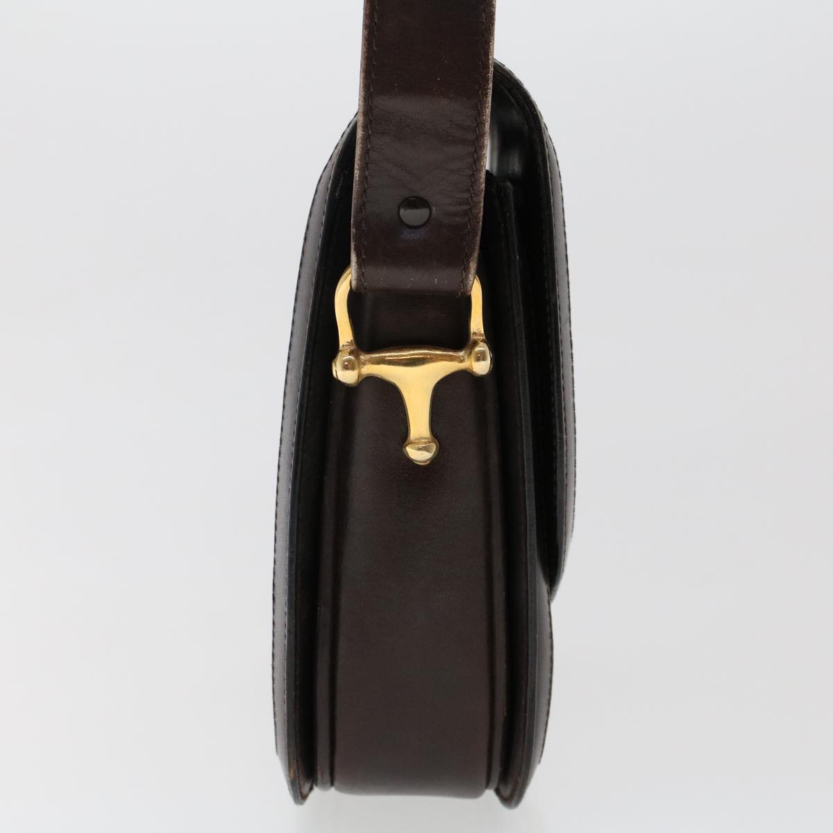 Luxury C Macadam Horse Carriage Shoulder Bag Canvas Brown Dark Brown