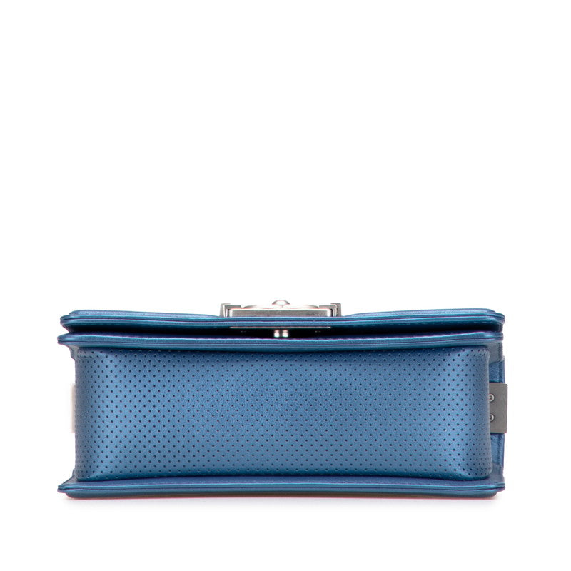 Chanel Boy Matelasse Punching Leather Shoulder Bag