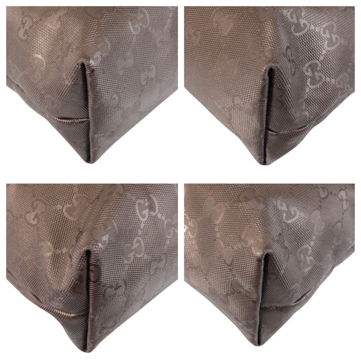 Gucci PVC GG implementation Gray Tote Bag
