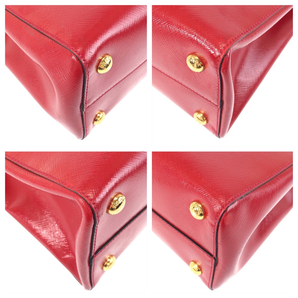 Prada 2Way Bag Leather Saffiano Travel Bag 2Way Bag Leather