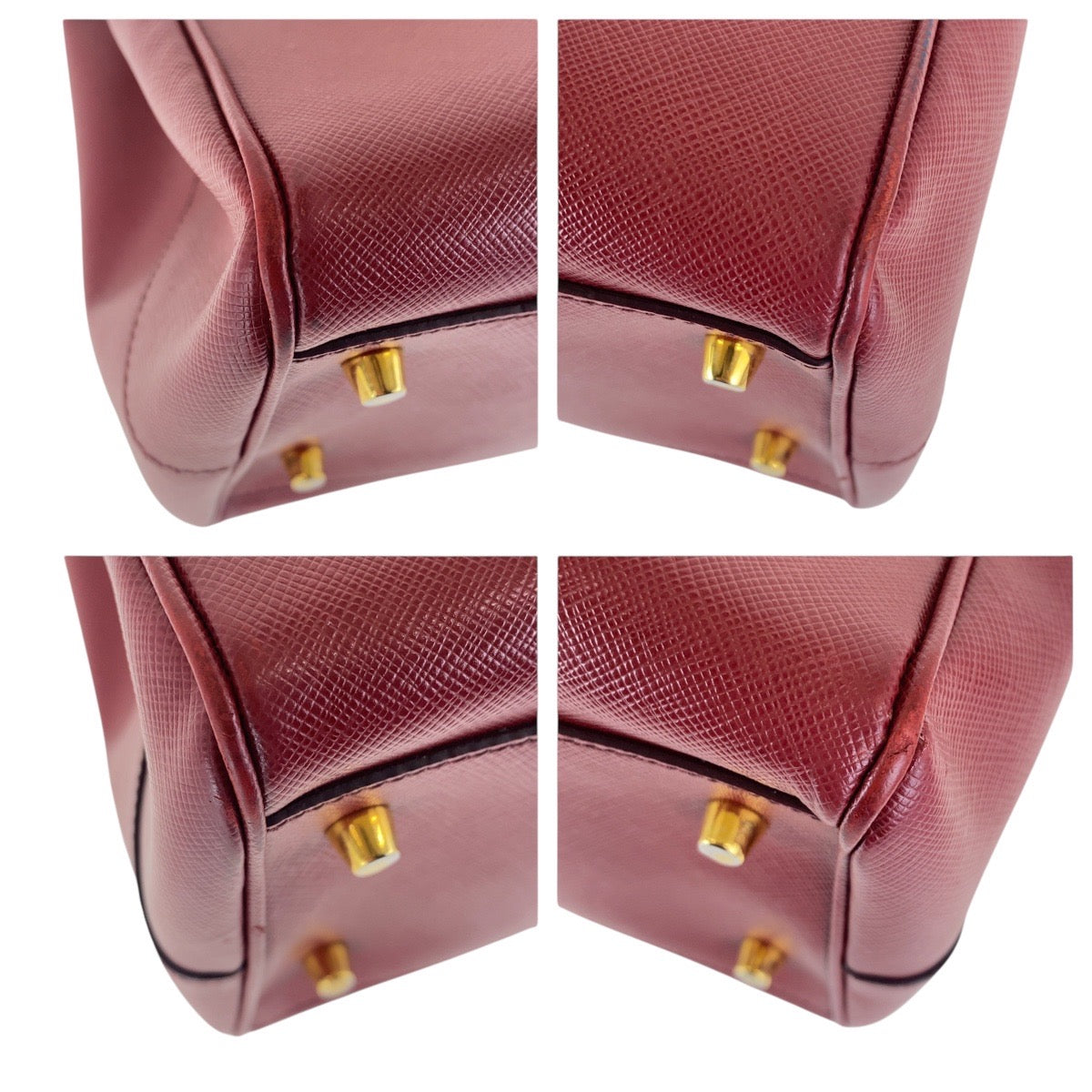 Tote Bag Metal Tote Bag Handbag Galleria Leather Red