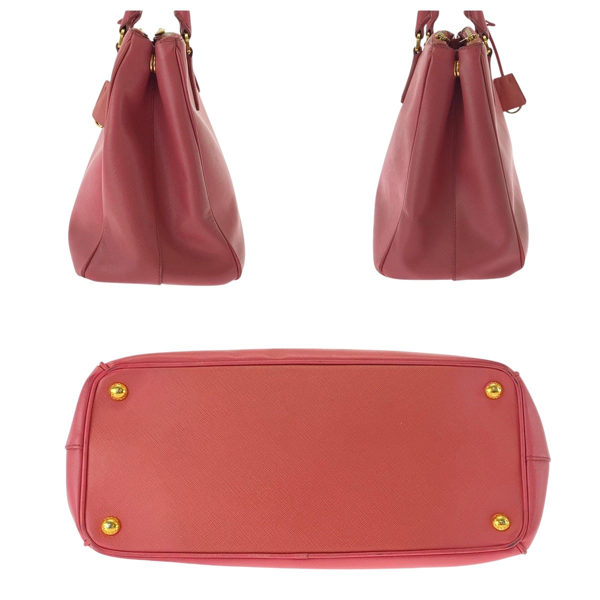 Tote Bag Metal Tote Bag Handbag Shoulder Leather Pink Shoulder Bag