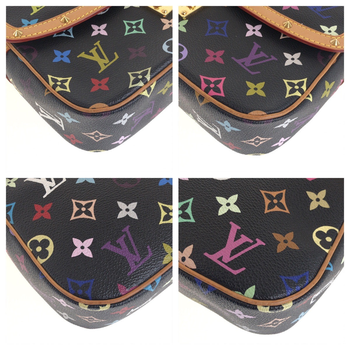 Louis Vuitton M92639 PVC GoldMetal Sologne Monogram Multicolor Crossbody Bag