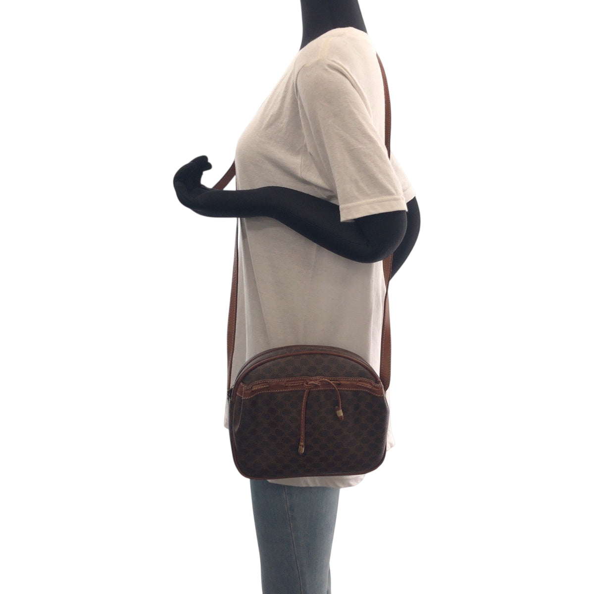 Shoulder Bag Pvc Metal Shoulder Bag Pochette Brown Gold Macadam Women