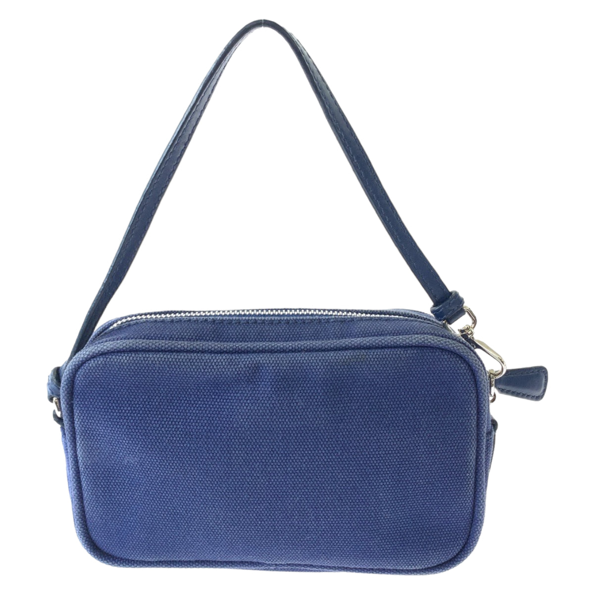 Metal Mini Handbag Accessory Pouch Women Canvas Blue Travel Bag
