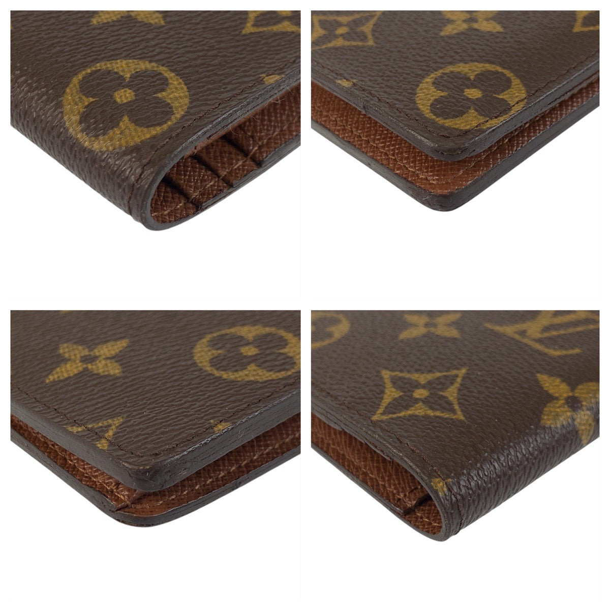 Louis Vuitton Long Purse M66540 PVC ille Monogram Brown Gold Wallet Case