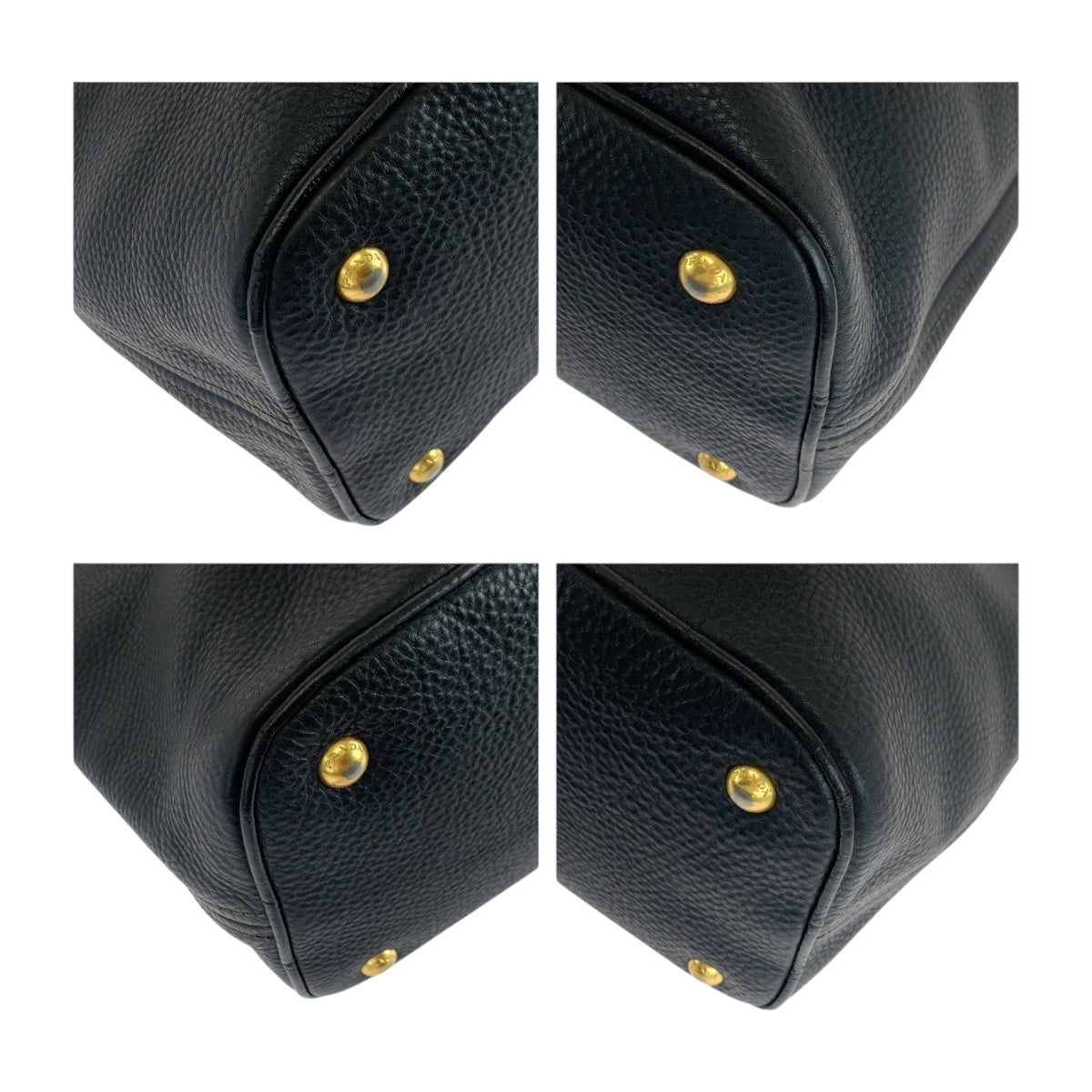 Shoulder Bag Goldmetal Vitterodino Logo Leather Black