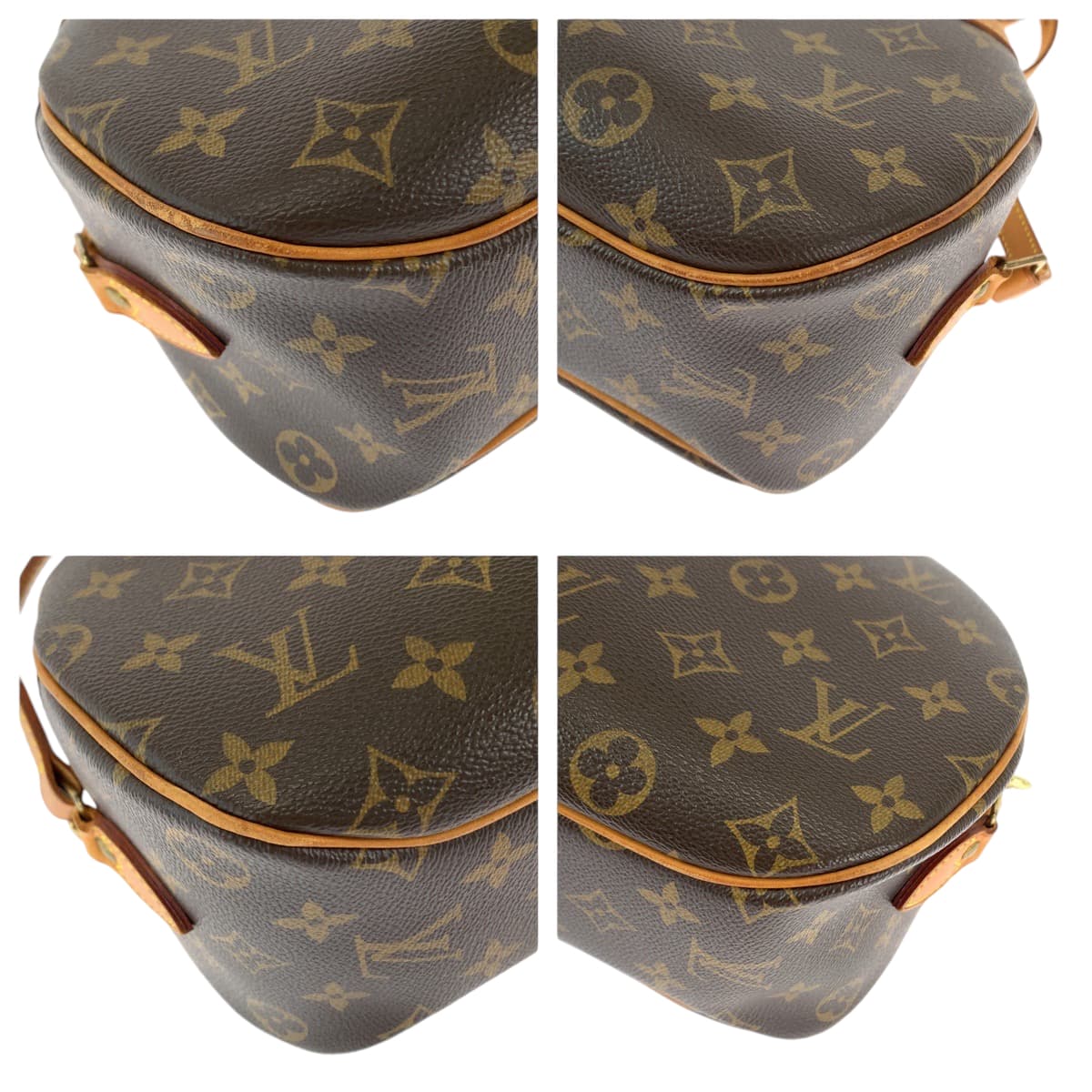 Louis Vuitton M51221 PVC Monogram Brown Gold Shoulder Bag