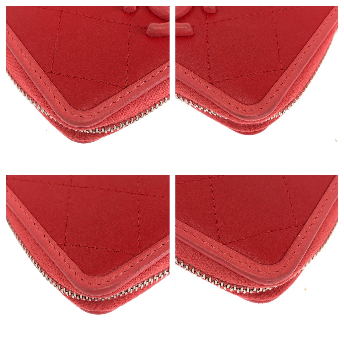 Chanel Coin lambskin Matrasse COCO Mark Red Handbag