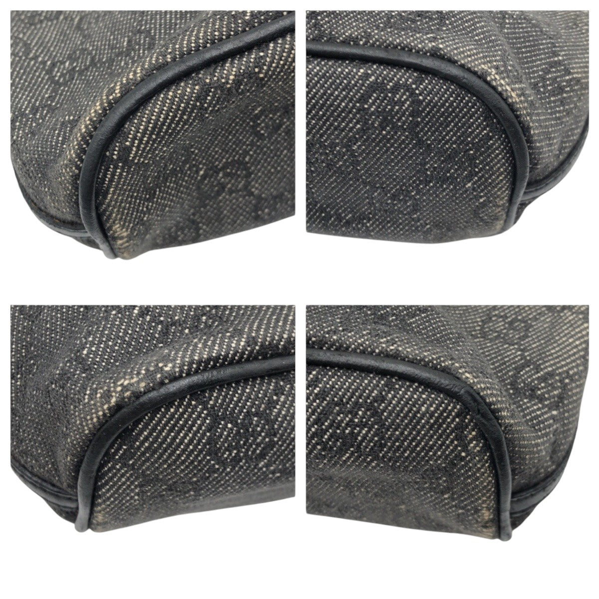 Gucci GG pattern Canvas Gray Handbag