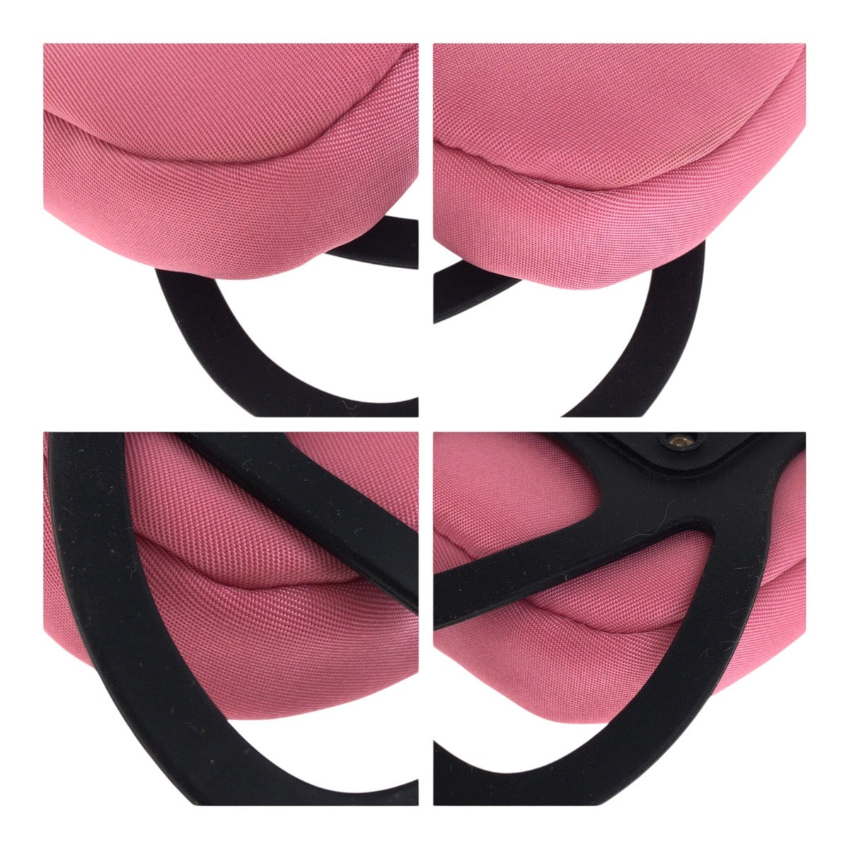 Pouch Test Triangle With Logo Handbag Nylon Pink Travel Bag