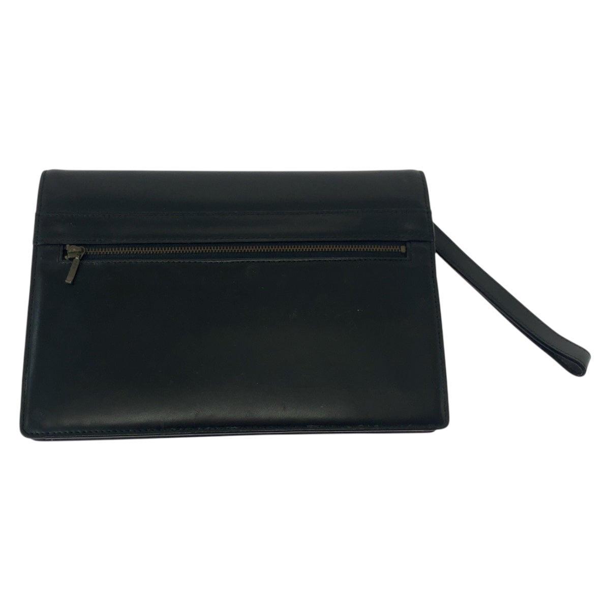 YSL Saint Laurent YSL Saint Clutch Bag Goldmetal Leather Black