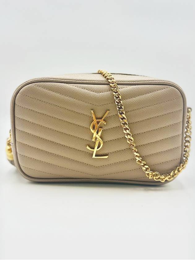 YSL Saint Laurent Saint Laurent Trending Lulu Mini Grain Cross Leather Quilted Travel Bag