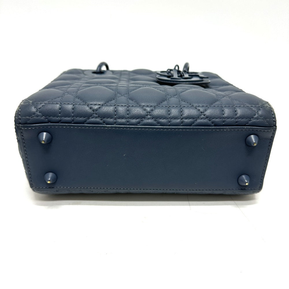 Dior Handbag Lambskin Lady Blue Travel Bag