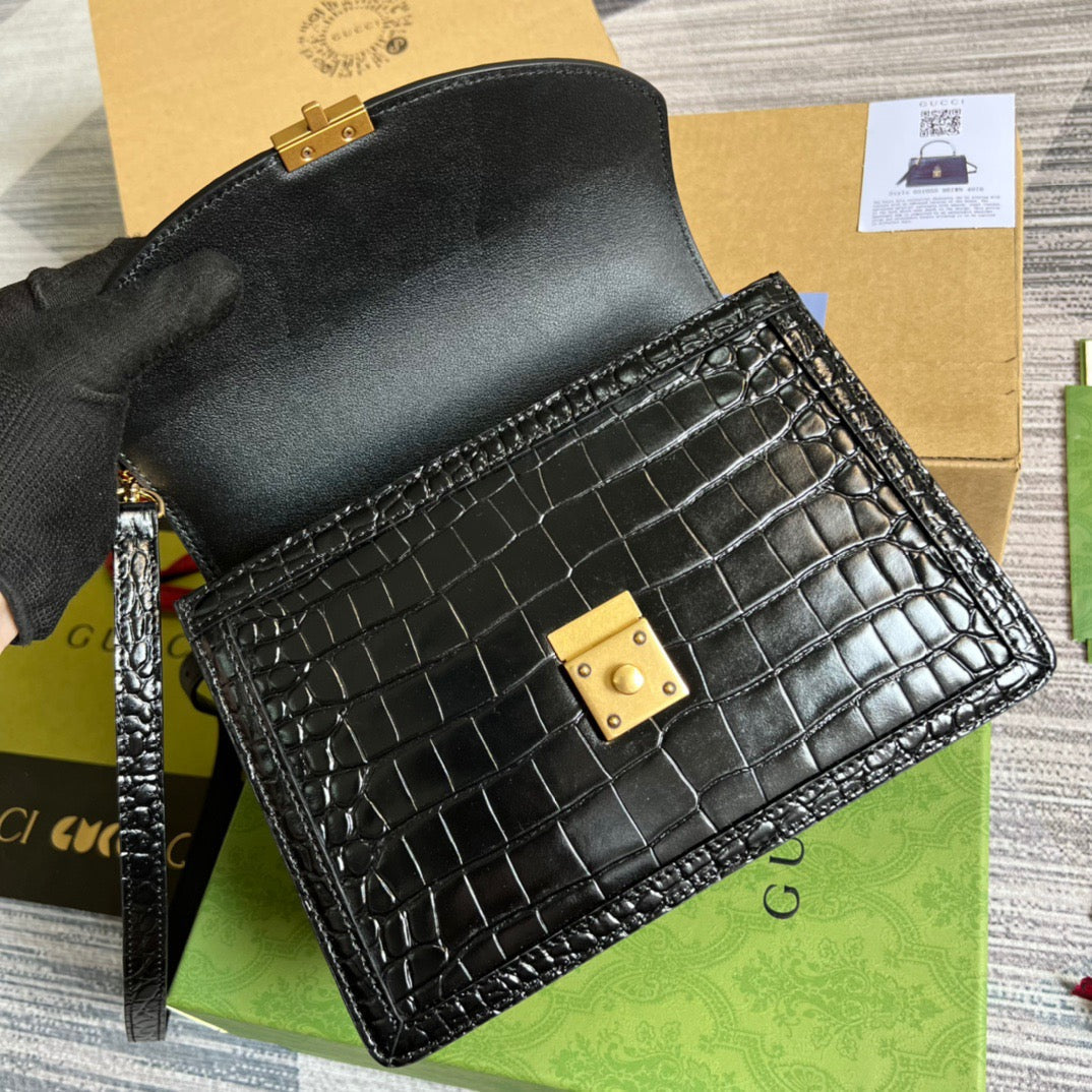gg Ophidia gg Balck , Small Top Handle Handbag