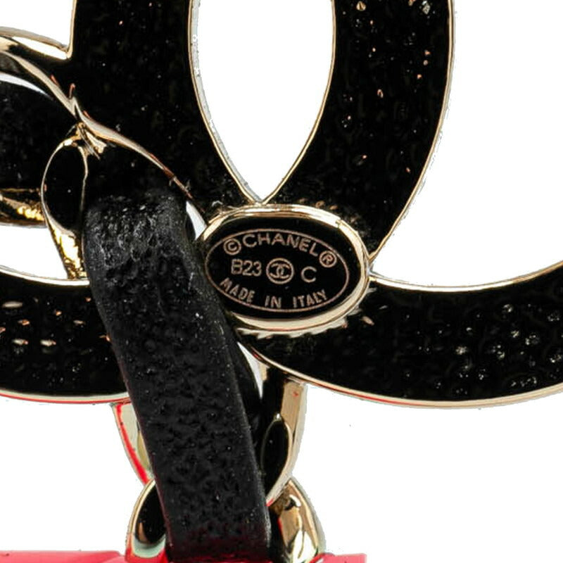 Chanel Metal Coco Mark Matelasse Motif Brooch