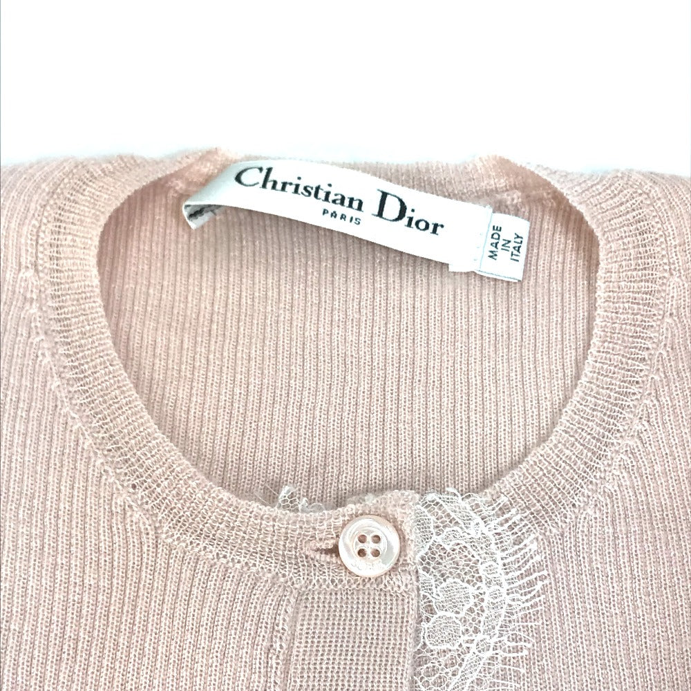 Dior Cardigan Cashmere, Silk Lace Knit Women I Pink Travel Bag