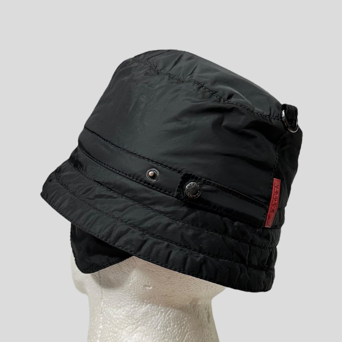 Prada Bag Sport 00’s Fleece Dog Ear Hat - Nylon Bucket Bucket Bag