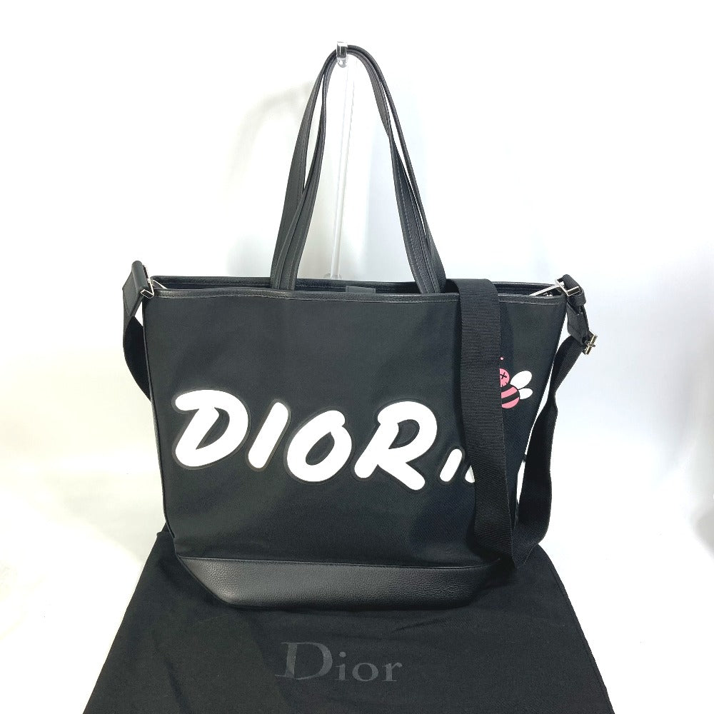 Dior Tote Bag Kaws Collaboration Japan Limited Crossbody Leather Nylon Crossbody Bag