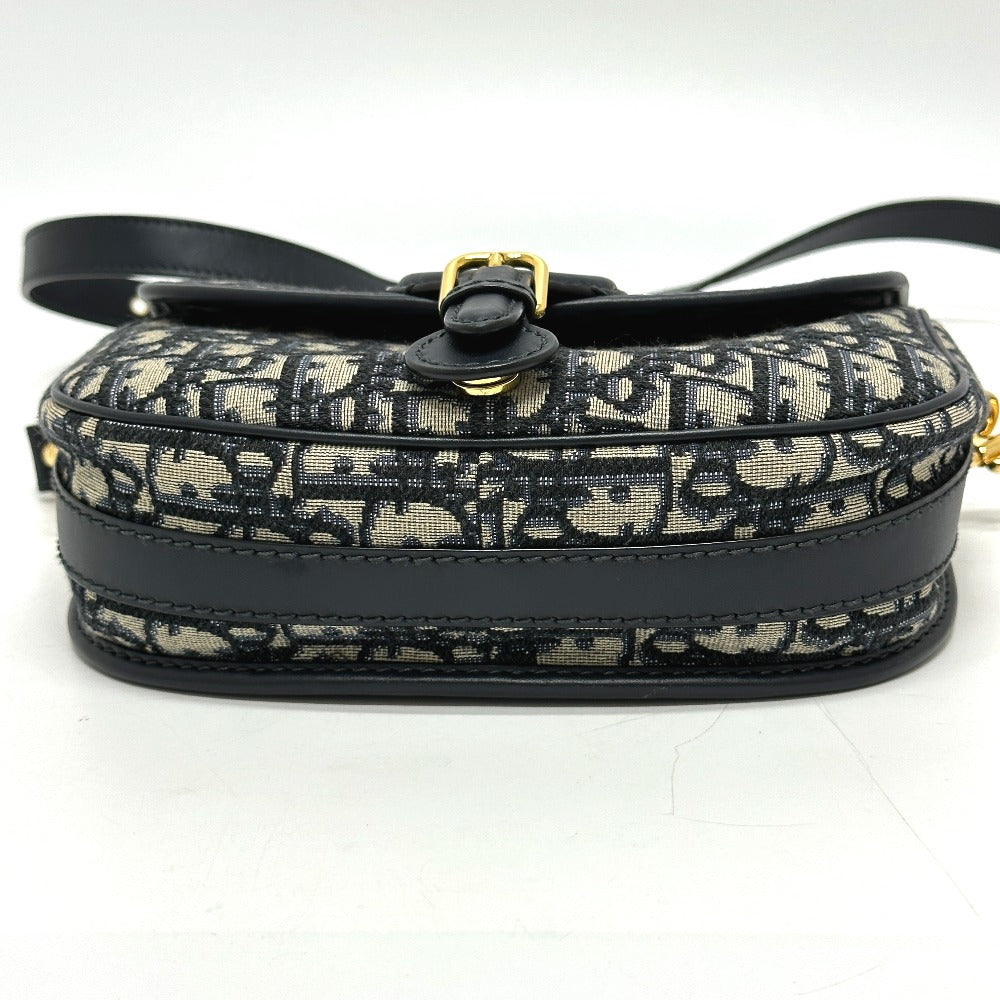 Dior Shoulder Bag Gray Cd Cannage Caro Women Leather