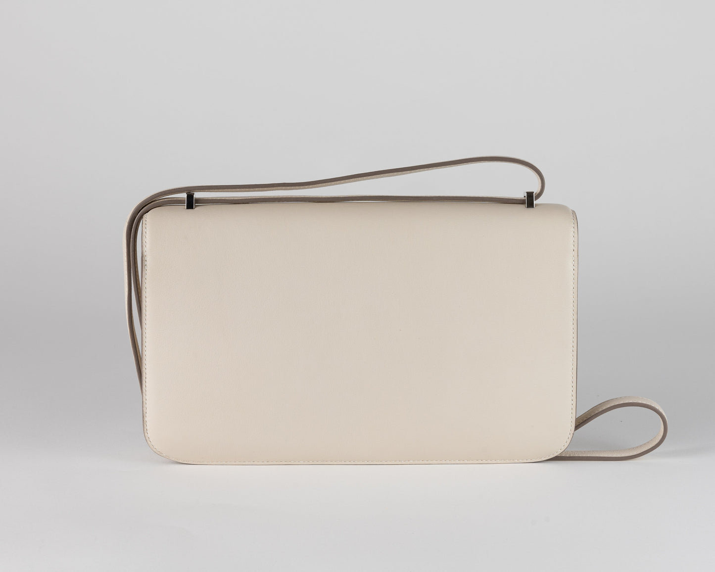Hermes Luxury Nata Swift Elan Constance W Palladium Travel Bag