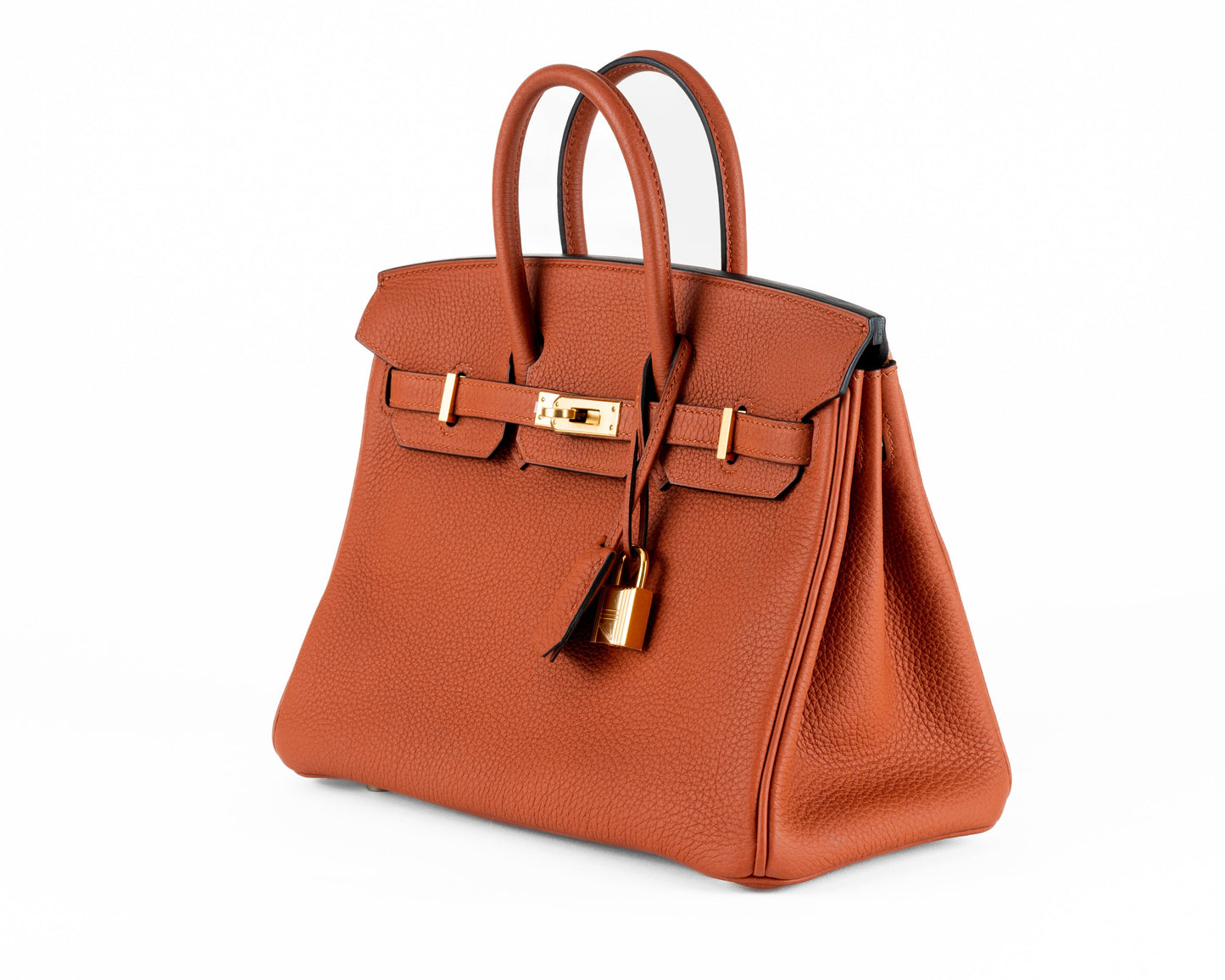 Hermes Cuivre Togo Birkin W Hardware Handbag Gold Travel Bag
