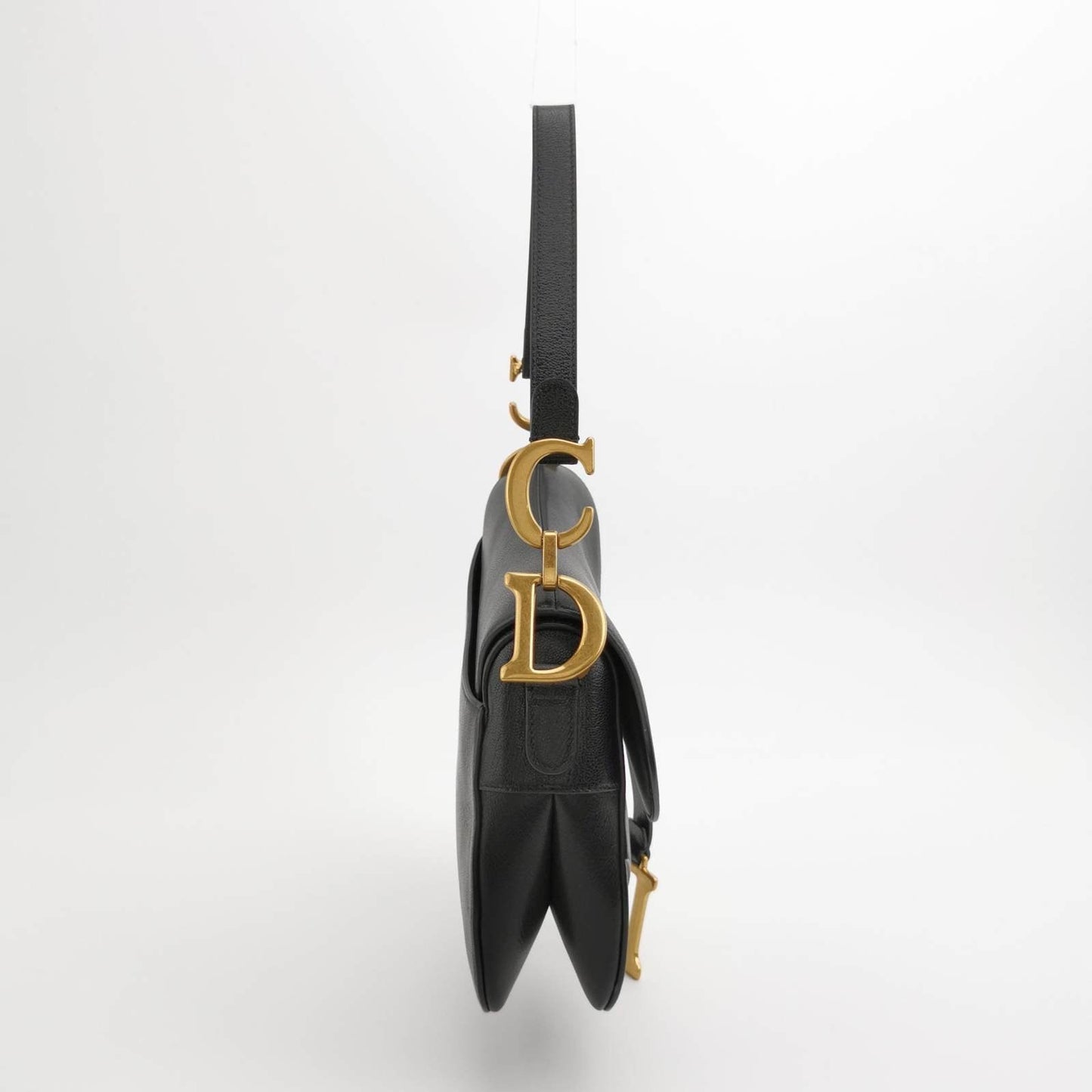 Dior Saddle Lambskin Bag Leather Black Travel Bag