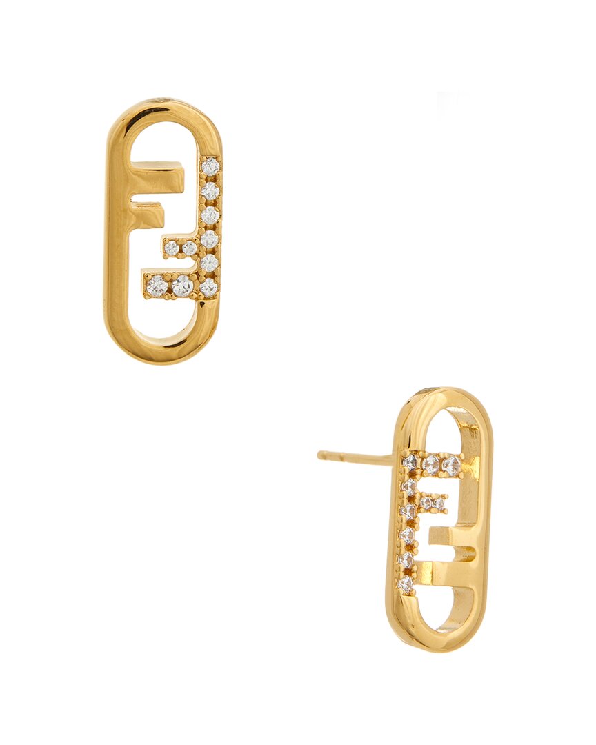 Fendi Jewelry O'lock Earrings Yellow