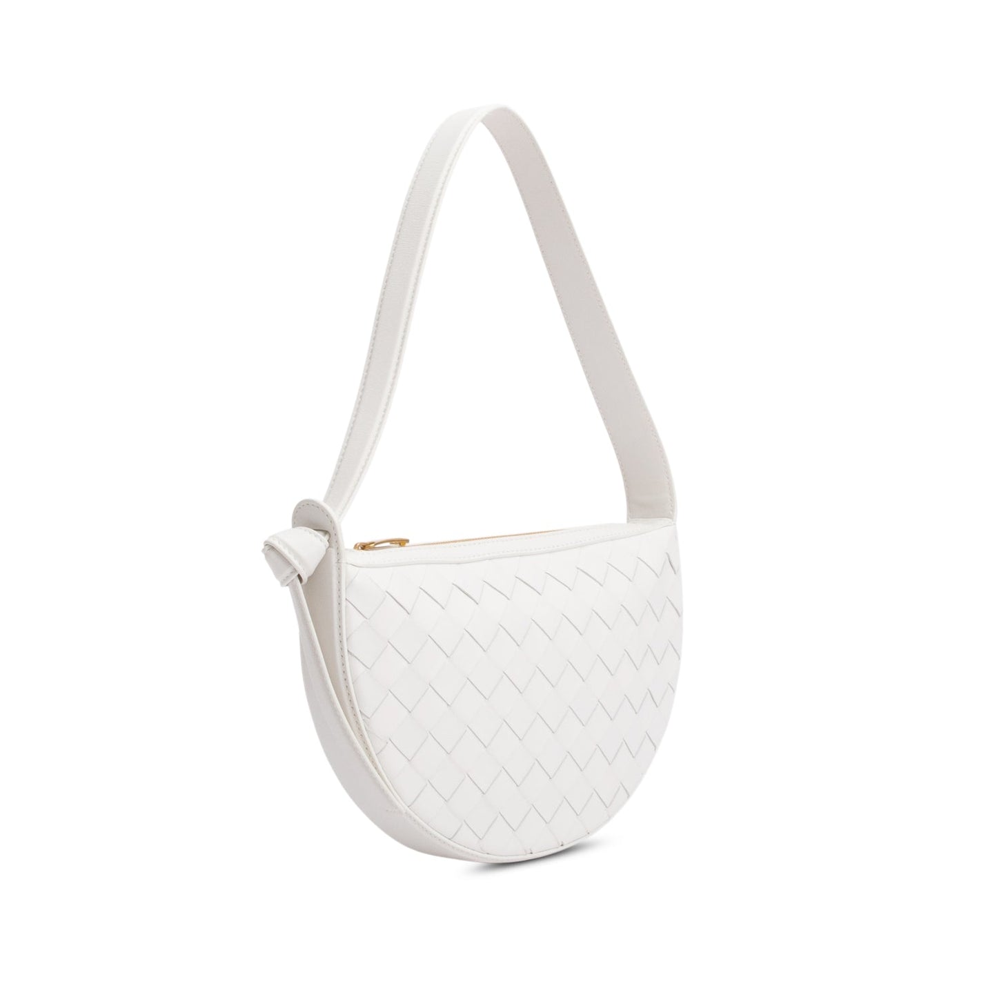 Bottega Veneta Intrecciato Sunrise Bag Leather White Travel Bag