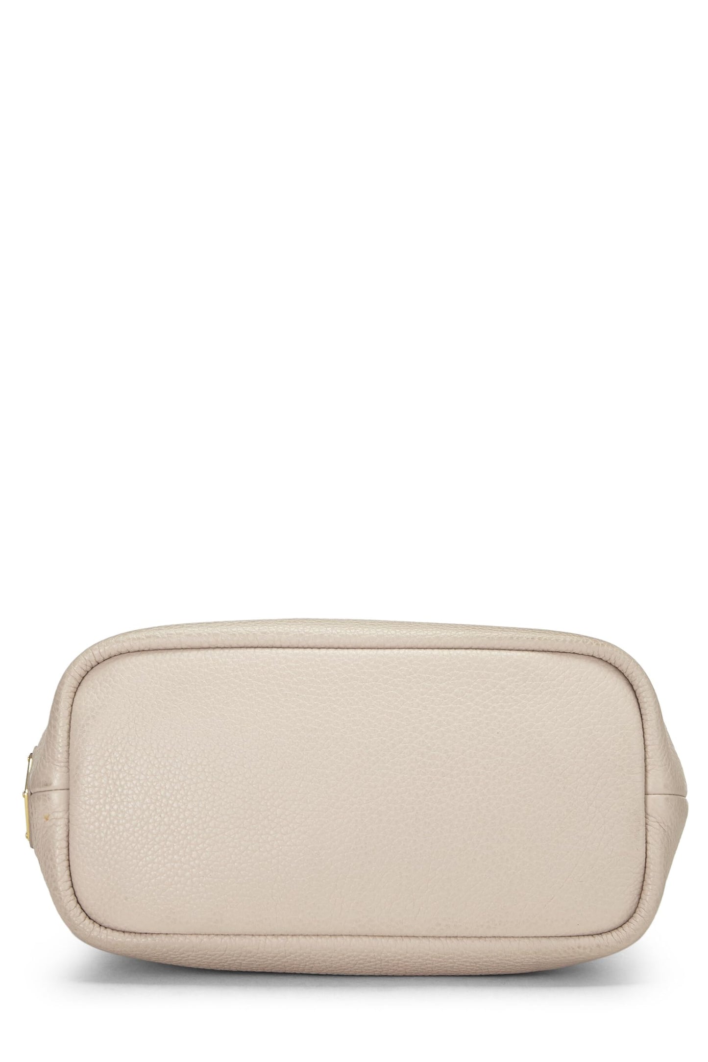 Prada Daino Perforated Handbag Vitello Pink Logo Travel Bag