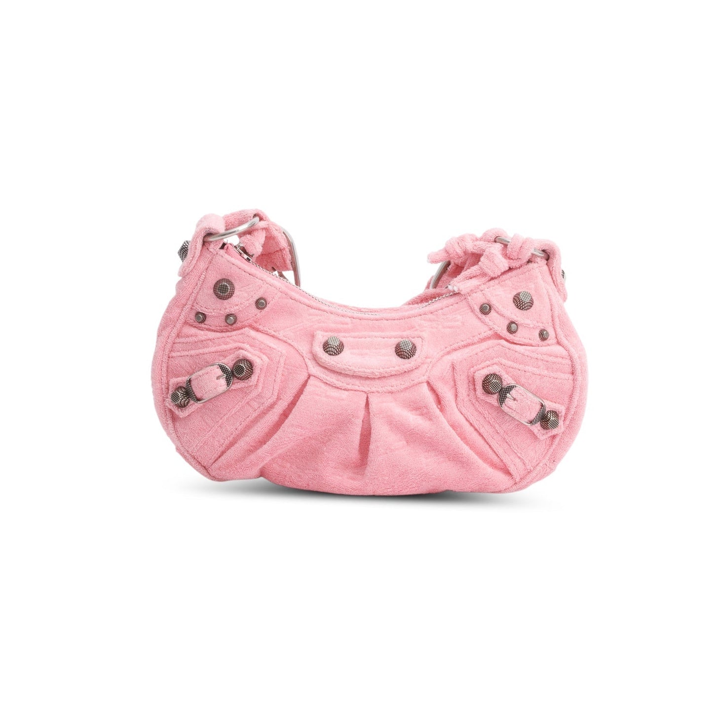 Balenciaga Bb Terry Cloth Le Cagole Xs Shoulder Pink Shoulder Bag