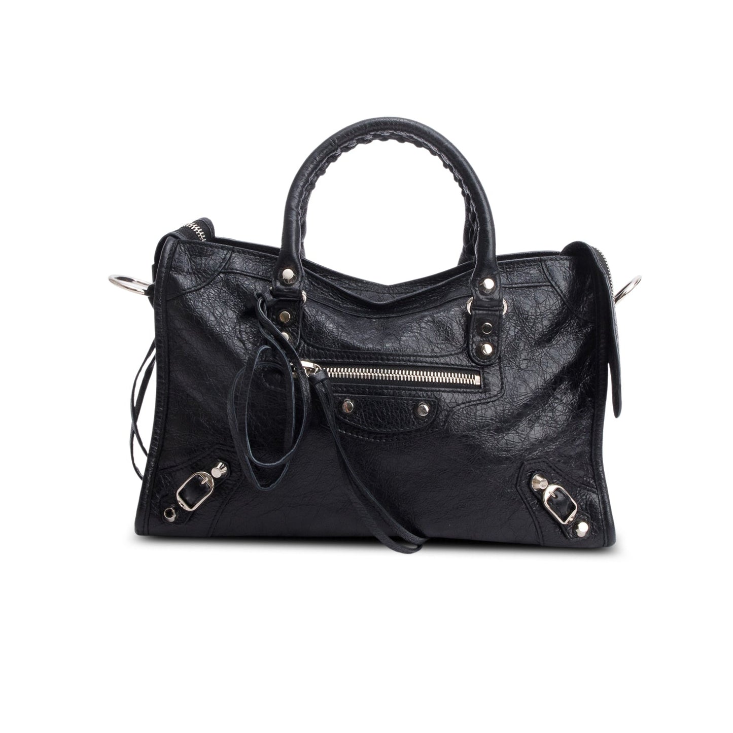 Balenciaga Agneau Le City Bag Black Small Travel Bag