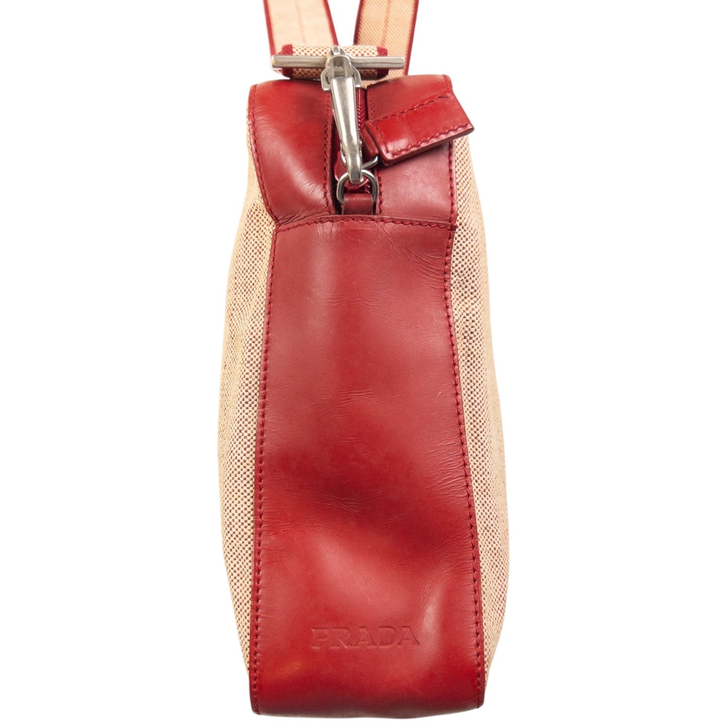Prada Crossbody Bag Canvas Beige
