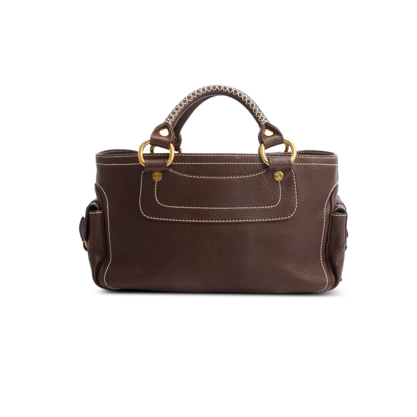 Celine Boogie Bag Leather Brown Travel Bag