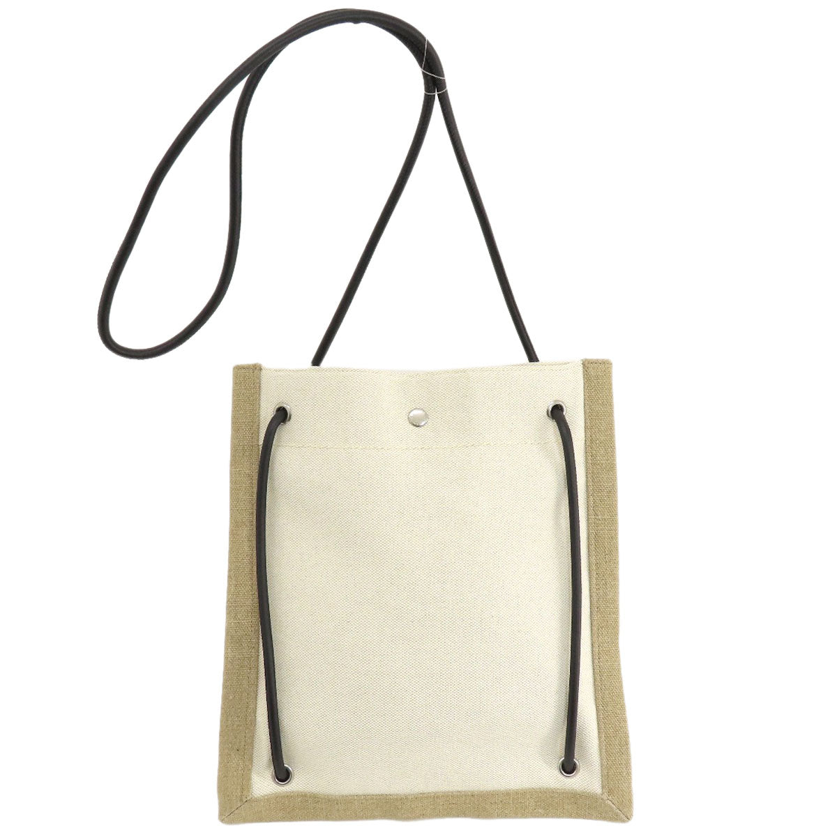 Saint Shoulder Bag University Flat 2Way Women Canvas Beige Shoes