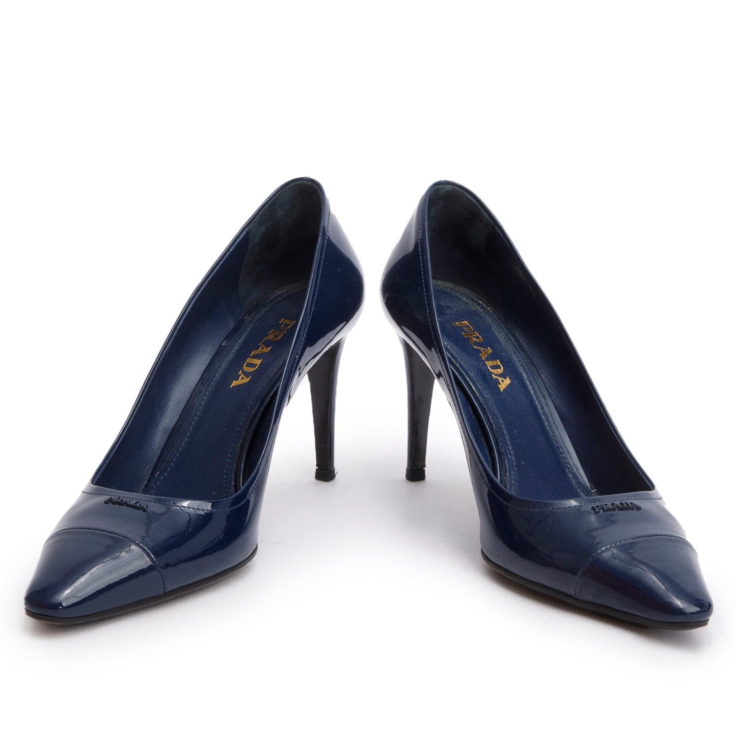 Prada Patent Pumps, Size Handbag Leather Blue Shoes