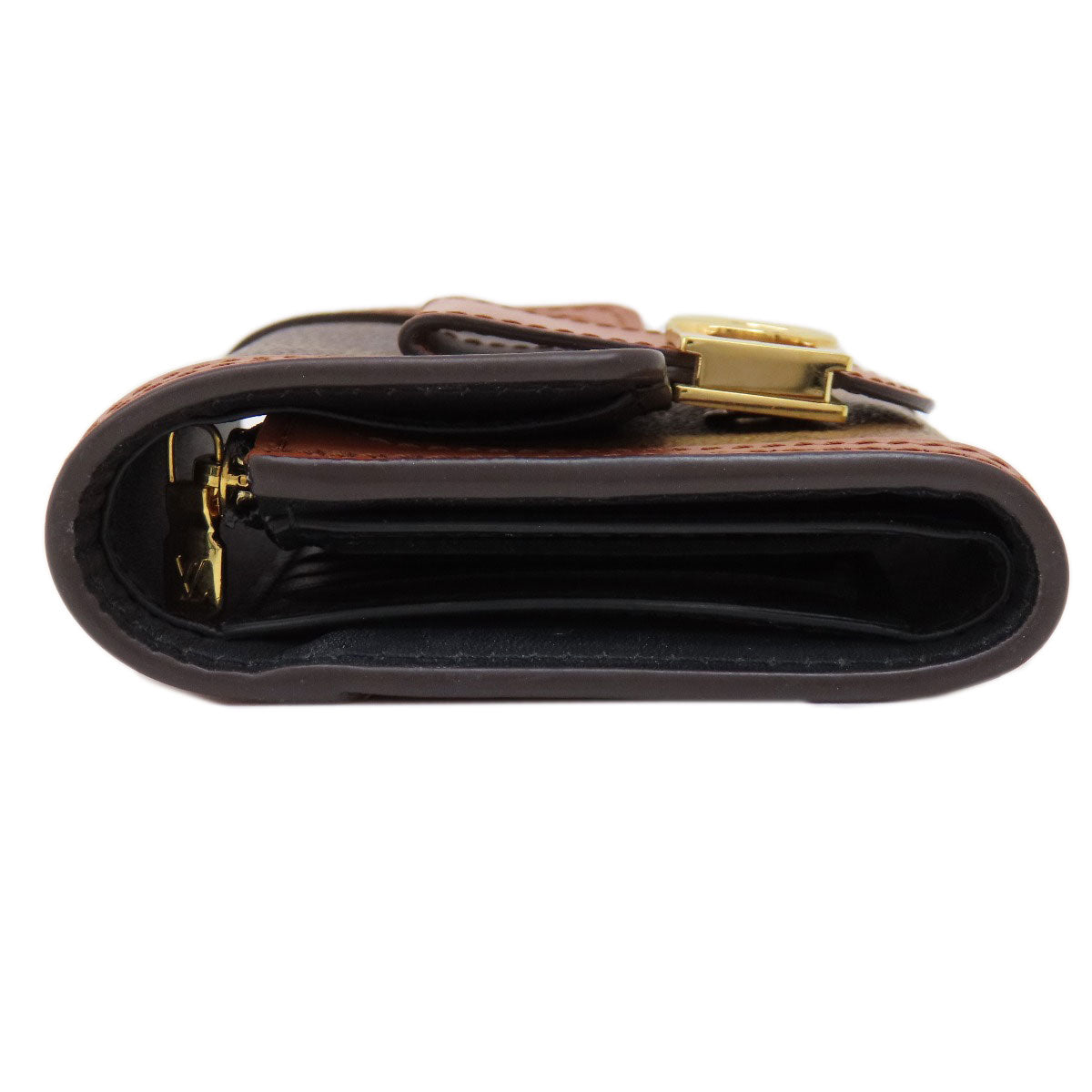 Louis Vuitton Bifold M68725 reverse Portefeuille Daufine Monogram Brown Wallet Case